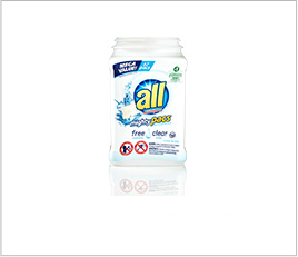 Shrink sleeve household cleaning packaging